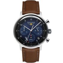 Bauhaus 2086-3 Orologio Uomo Dessau Solare Crono 41mm 5ATM