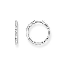 Thomas Sabo CR673-051-14 Orecchini a cerchio in argento pavé 20,0 mm da donna