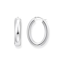 Thomas Sabo CR739-001-21 Bold - Orecchini a cerchio in argento da 34,2 mm da donna