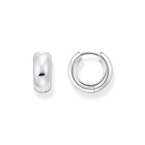 Thomas Sabo CR741-001-21 Bold - Orecchini a cerchio in argento di forma quadrata da 16,0 mm per donna
