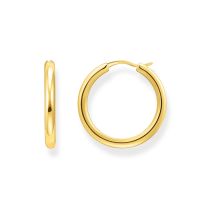 Thomas Sabo CR745-413-39 Bold - Orecchini a cerchio placcati oro da 26,8 mm da donna