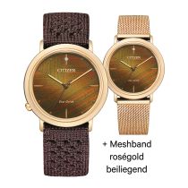Citizen EM1003-48X Eco-Drive Elegance Ambiluna Orologio Donna 34mm 5ATM