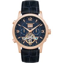 Thomas Earnshaw ES-8177-07 Marylebone Grand Date Open Heart Orologio Uomo 42mm