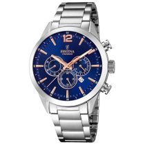 Festina F20343/9 Timeless Cronografo Orologio Uomo 43mm 10ATM