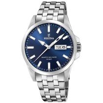 Festina F20357/3 Classico Giorno-Data Orologio Orologio Uomo 41mm 10ATM