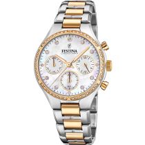 Festina F20402/1 Boyfriend Cronografo Orologio Donna 36mm 5ATM