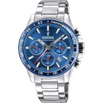 Festina F20560/3 Timeless Cronografo Orologio Uomo 45mm 10ATM