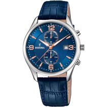 Festina F6855/6 Timeless Cronografo Orologio Uomo 42mm 3ATM