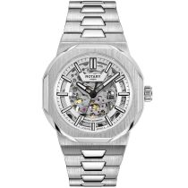 Rotary GB05495/06 Orologio Da Uomo Skeleton Sport Automatico 40mm 10ATM