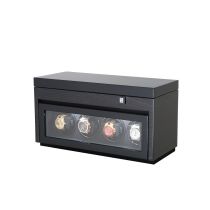 Paul Design Avvolgitore di orologi Gentlemen 4+6 Black Apricot 20055
