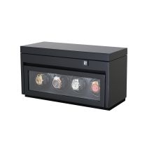 Paul Design Avvolgitore di orologi Gentlemen 4+6 Black Highgloss 20057