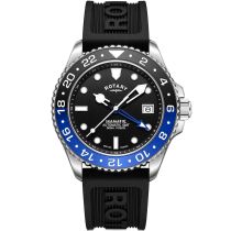 Rotary GS04378/96 Orologio Da Uomo Seamatic GMT Vetro Zaffiro Automatico 42,5mm 300M