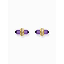Thomas Sabo H2281-414-13 Orecchini con perno in oro con onice viola da donna