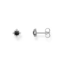 Thomas Sabo H2311-643-11 Orecchini a perno in argento con pietra Nera + zirconi Donne