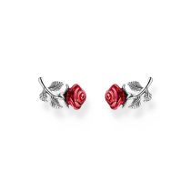 Thomas Sabo H2314-664-10 Orecchini in argento a perno Roses Romance Donne
