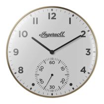 Ingersoll IC003GW Orologio da parete con piccoli secondi in stile retrò 30 cm
