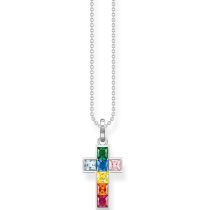 Thomas Sabo KE2166-477-7 Cross Collare da donna, regolabile