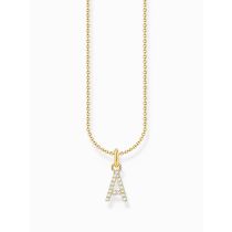Thomas Sabo KE2240-414-14-L45V Catena placcata oro con lettera A donna