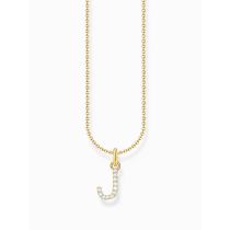 Thomas Sabo KE2249-414-14-L45V Catena placcata oro Lettera J Ladies