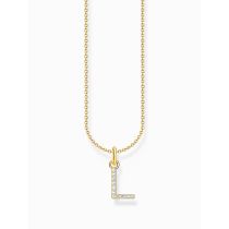 Thomas Sabo KE2251-414-14-L45V Catena placcata oro lettera L Ladies