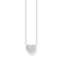Thomas Sabo KE2277-051-14-L45V Collana a cuore in argento con zirconi 40-45 cm Donna