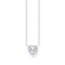 Thomas Sabo KE2280-051-14-L45V Collana in argento con ciondolo a forma di cuore 40-45 cm donna