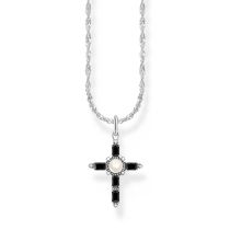 Thomas Sabo KE2296-167-11-L45V Catena in argento con ciondolo a croce Cross Romance Donne