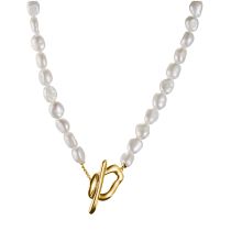 Thomas Sabo KE2320-430-14-L45 Collana di Perla Natural Beauty Placcato In Oro Donna