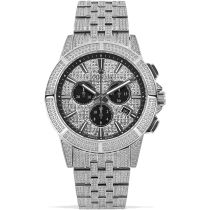 Louis XVI LXVI1122 Majeste Full Iced Cronografo Orologio Uomo 43mm 5ATM