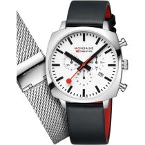 Mondaine MSL.41410.LBV.SET Orologio Da Uomo Grand Cushion Set 41mm 5ATM