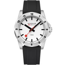 Mondaine MSN.4211B.RB Orologio Uomo Numeri 42mm 10ATM