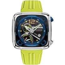 Nubeo NB-6096-01 Orologio Uomo Ecliptic Dual Time 45mm 5ATM 