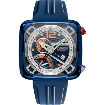 Nubeo NB-6096-03 Orologio Uomo Ecliptic Dual Time 45mm 5ATM 