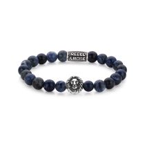 Rebel & Rose Braccialetto Midnight Blue Lion RR-8L030-S-L Uomo