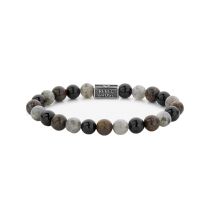 Rebel & Rose Braccialetto Mix Brown 925 RR-8S007-S-L+ Uomo