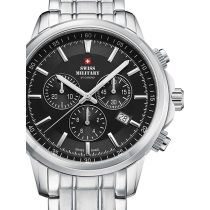 Swiss Military SM34052.01 Cronografo Vetro zaffiro Orologio Uomo 42mm 10ATM
