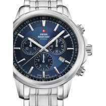 Swiss Military SM34052.03 Cronografo Vetro zaffiro Orologio Uomo 42mm 10ATM