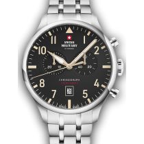 Swiss Military SM34098.04 Vintage Cronografo Orologio Uomo 43mm 10ATM