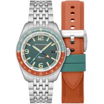 Spinnaker SP-5120-33 Orologio Uomo Fleuss GMT Automatico Set 43mm 15ATM