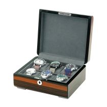 Rothenschild Scatola per orologi RS-2432-EB per 6 orologi ebony