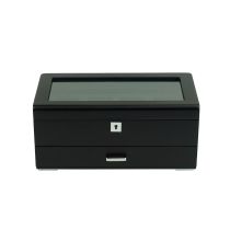 Rothenschild RS-3421-4-BL-GRE scatola porta orologi nero [4] con velluto verde + cassetto