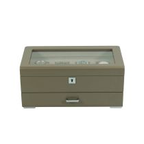 Rothenschild RS-3421-4-TA-TAN scatola porta orologi marrone [4] con velluto beige + cassetto