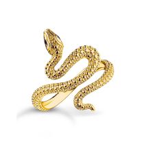Thomas Sabo TR2483-427-39-56 Anello serpente placcato oro Tempting Romance Donne