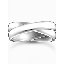 Thomas Sabo TR2490-001-21-64 Anello Donna - Duo argento stretto