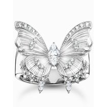 Thomas Sabo TR2495-051-14-58 Anello da cocktail Fiore con pietre argento Signore