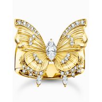 Thomas Sabo TR2495-414-14-58 Anello da cocktail Fiore con pietre placcato oro Signore