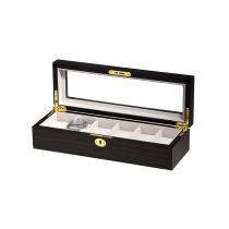 Rothenschild Scatola dell'orologio RS-1087-6E per 6 orologi ebano