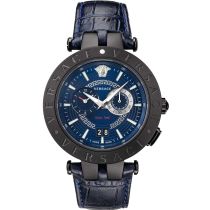 Versace VEBV00419 New V-Race doppio tempo Orologio Uomo 46mm 5ATM