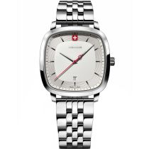 Wenger 01.1921.101 Orologio Da Uomo Vintage Classico 37mm 5ATM