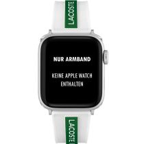 Lacoste 2050003 Cinturino per Apple Watch 38/40mm Bianco/Verde